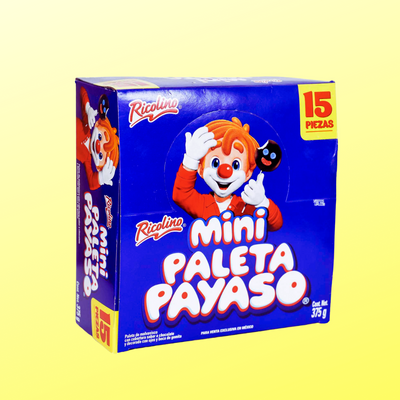 Ricolino Paleta Payaso Mini Ricolino - MexicanCandy.com