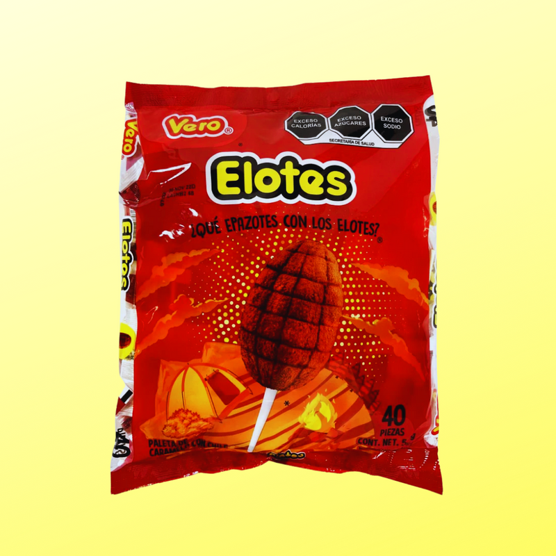 Vero Elotes Chili Lollipops Vero - MexicanCandy.com